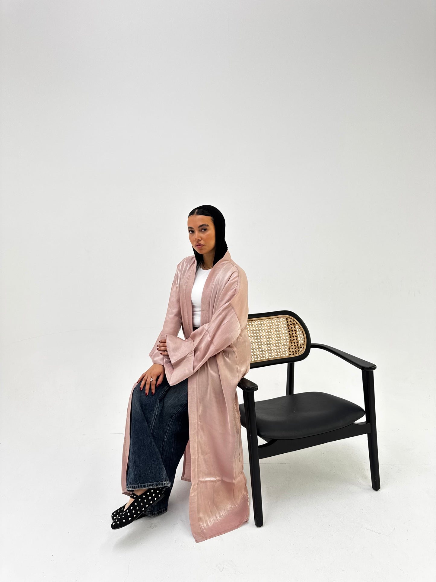 Aurora Kimono In Powder Pink