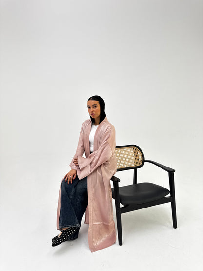Aurora Kimono In Powder Pink