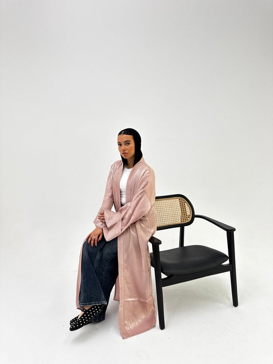 Aurora Kimono In Powder Pink