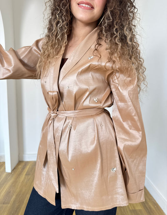 Miralle Kimono In Blush