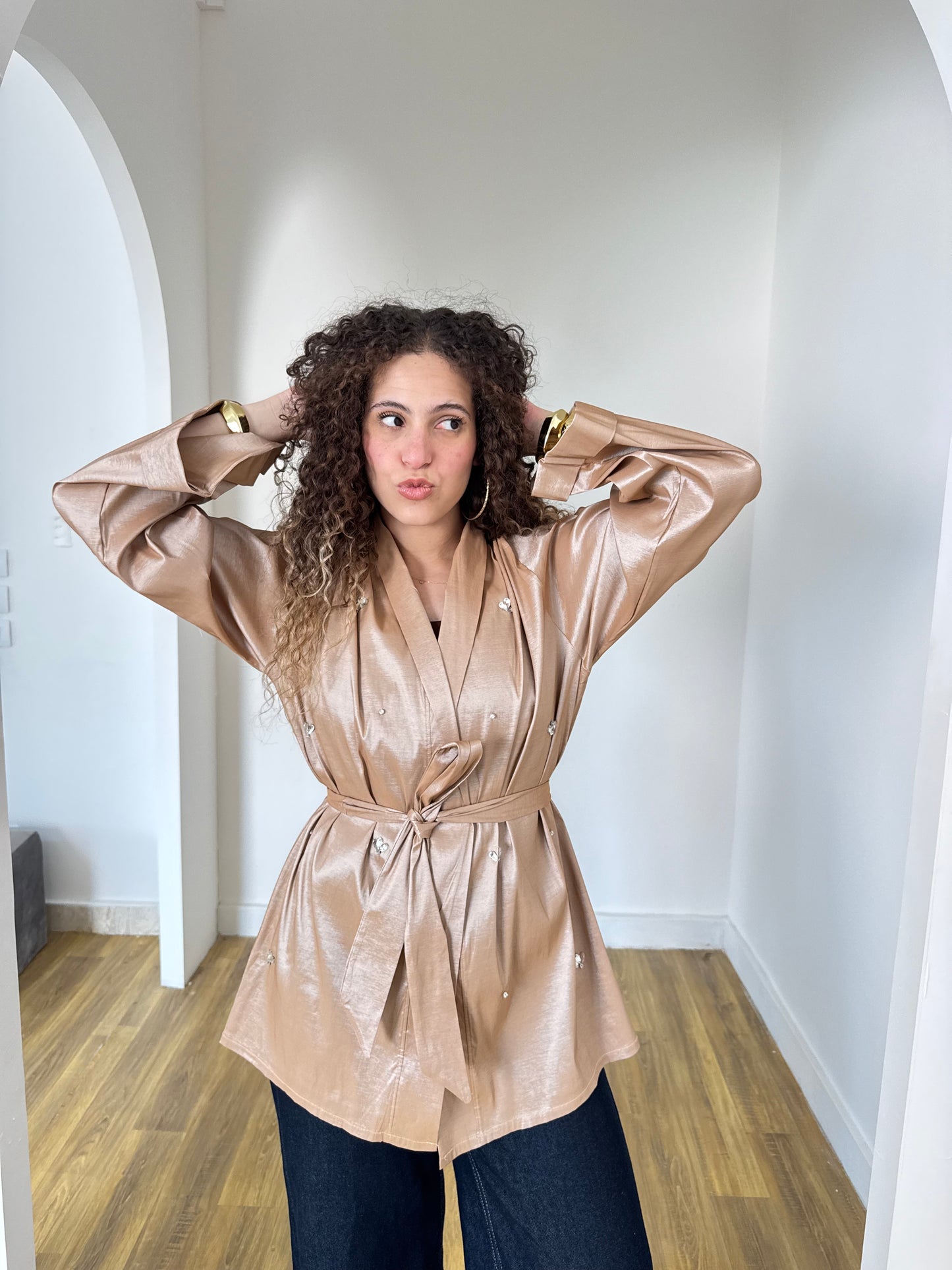 Miralle Kimono In Blush