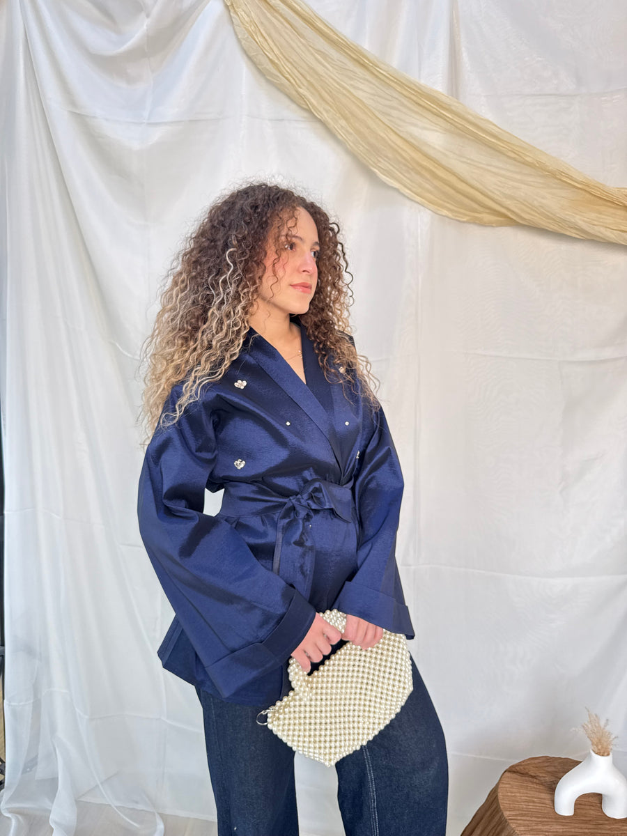 Miralle Kimono In Navy